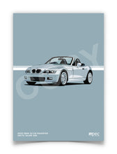 Load image into Gallery viewer, Illustration 2000 BMW Z3 2.8 Roadster Arctic Silver 309