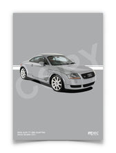 Load image into Gallery viewer, Illustration 2001 Audi TT 225 Quattro Avus Silver LY7J