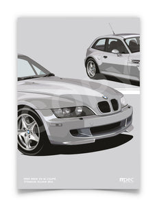 Illustration 1999 BMW Z3 M Coupé in Titanium Silver 354 - Close-Up