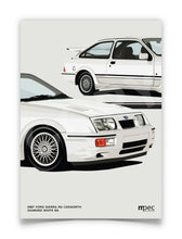 Load image into Gallery viewer, Illustration 1987 Ford Sierra RS Cosworth Diamond White B3