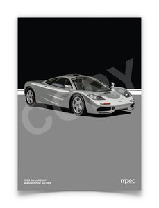 Illustration 1993 McLaren F1 Magnesium Silver