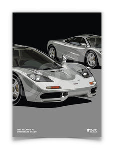 Illustration 1993 McLaren F1 in Magnesium Silver
