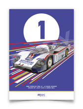Load image into Gallery viewer, Illustration 1982 Le Mans Rothmans Porsche 956