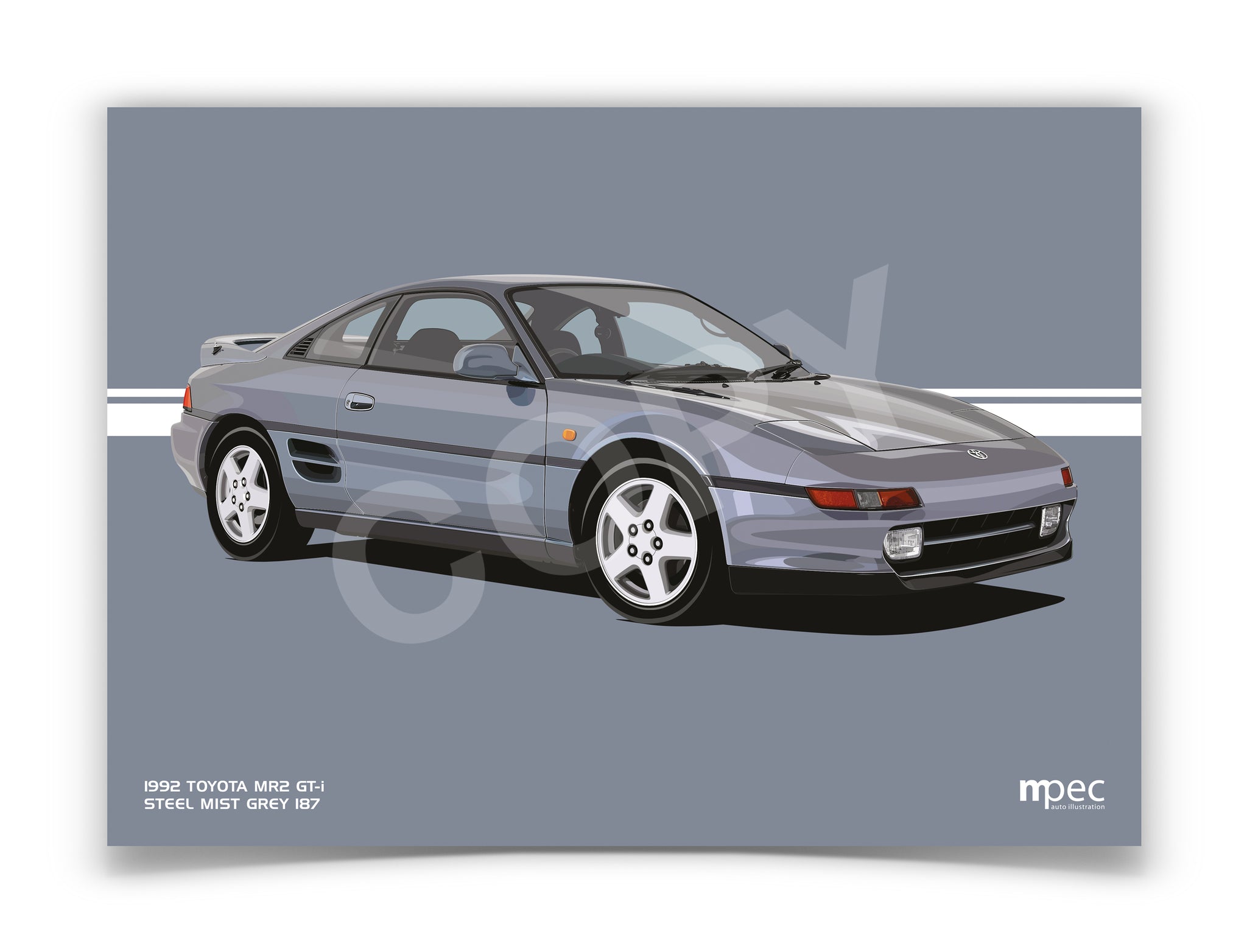 Classic Car Posters of Toyotas – mpecautoillustration