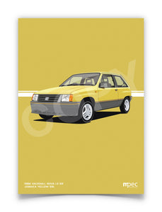 Illustration 1986 Vauxhall Nova 1.3 SR Jamaica Yellow 59L