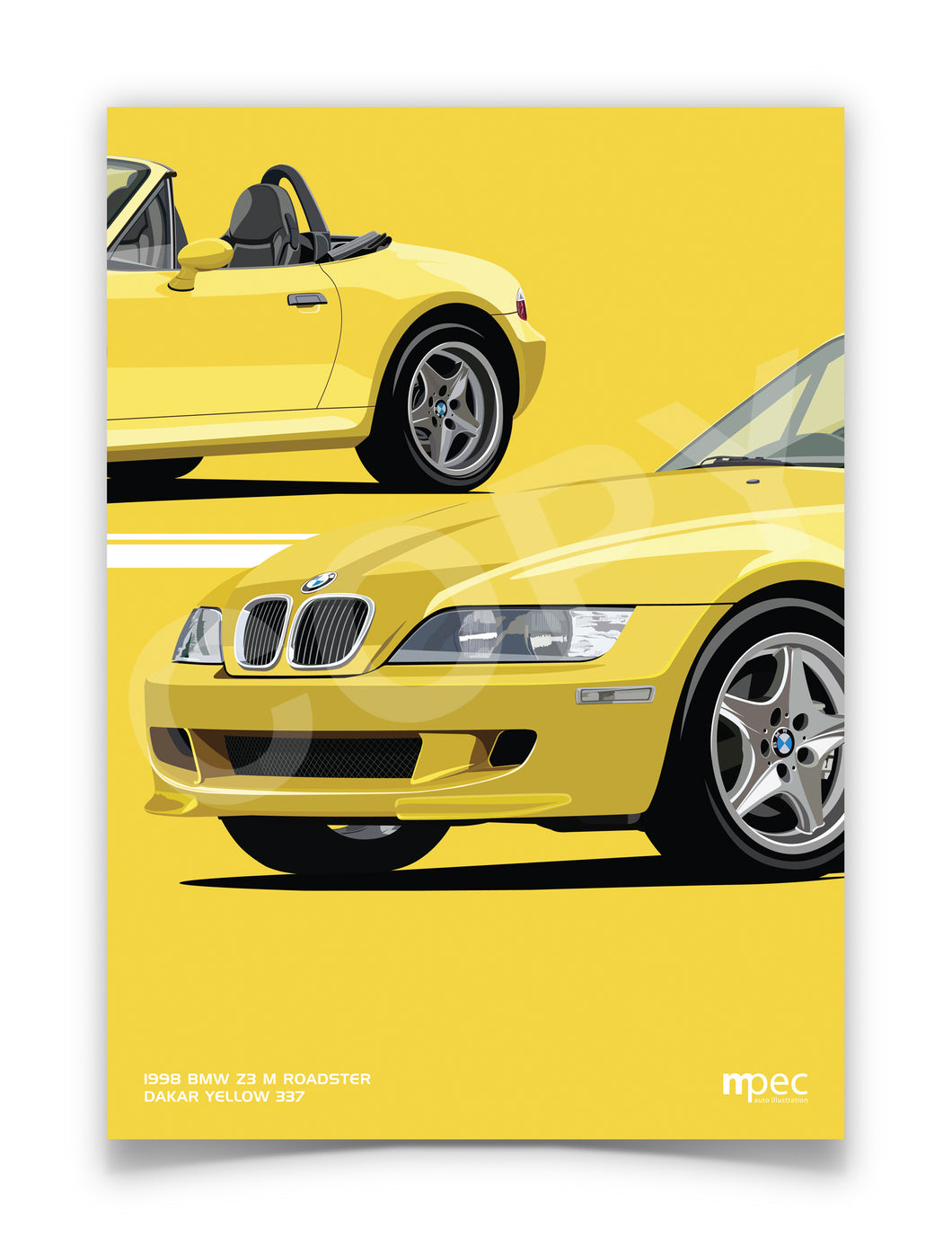 Illustration 1998 BMW Z3 M Roadster Dakar Yellow 337