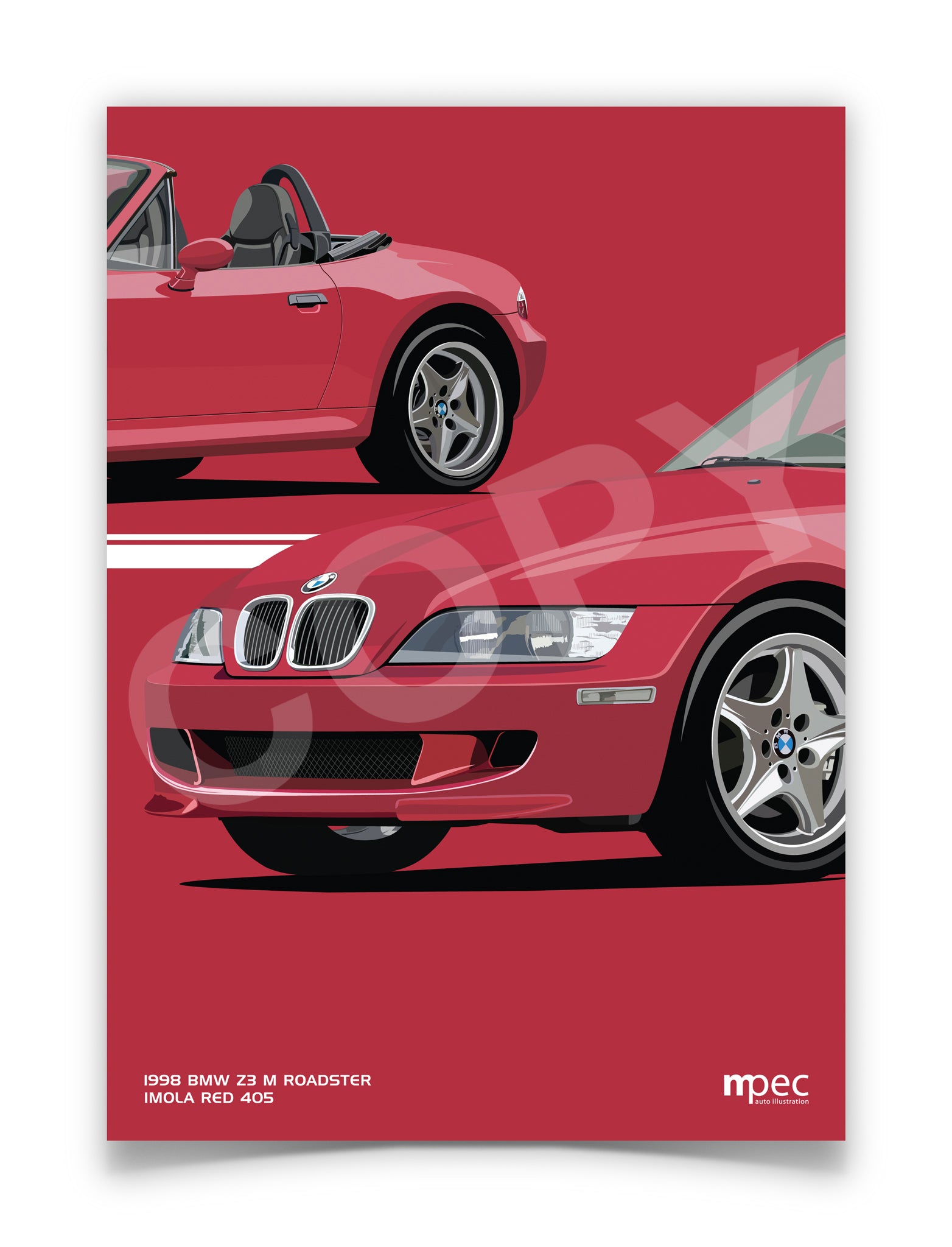 Illustration 1998 BMW Z3 M Roadster Imola Red 405