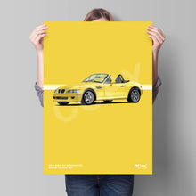 Load image into Gallery viewer, Illustration 1998 BMW Z3 M Roadster Dakar Yellow 337