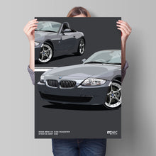 Load image into Gallery viewer, Illustration 2008 BMW Z4 3.0Si Roadster Stratus Grey 440